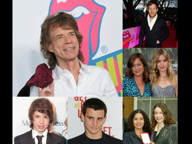 Los hijos de Mick Jagger.