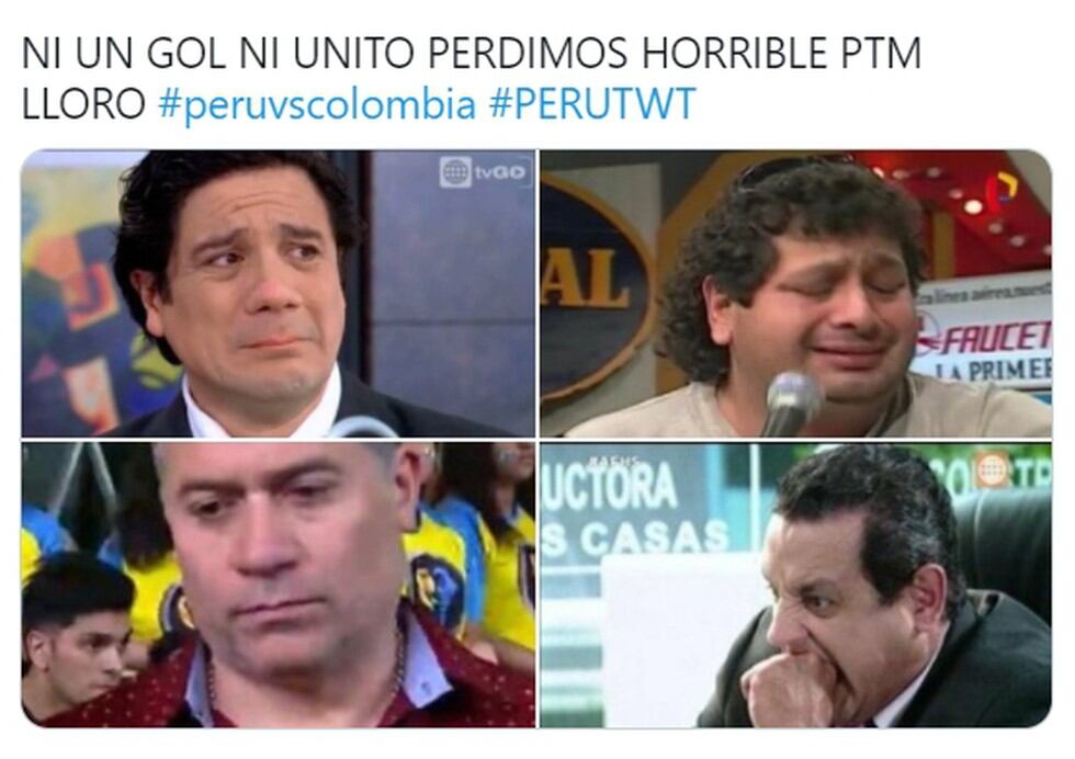 Memes de la derrota de Perú ante Colombia por la fecha 7 de Eliminatorias Qatar 2022