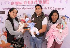 Deseaban un bebé y nacieron tres: Trillizos prematuros crecen sanitos y aún no tienen padrinos 