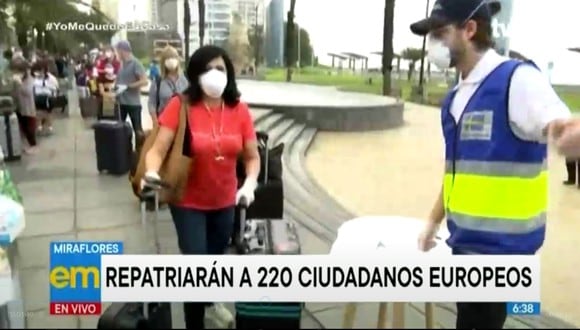 La Municipalidad de Miraflores informó que 220 ciudadanos suecos que se encuentran en Lima serán repatriados este martes a su país. (Foto captura: TV Perú Noticias)