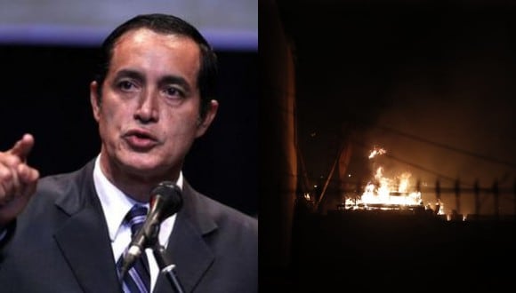 Alcalde Álex Gonzales señala informó que unas 60 familias son las afectadas por el incendio en almacén clandestino de insumos químicos en SJL (Foto: GEC)