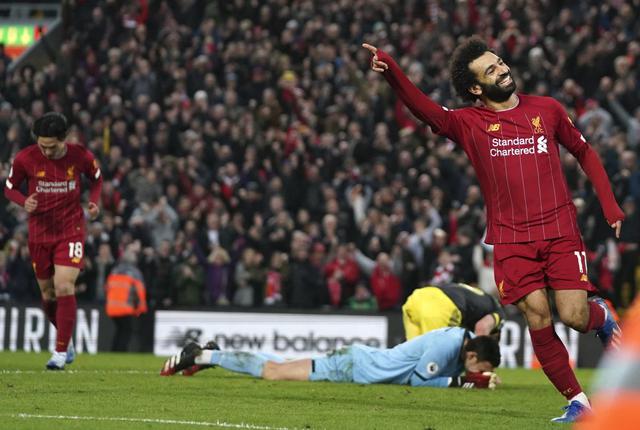 Goles y doblete de Salah: El Faraón acertó a un toque por partida doblete en triunfo de Liverpool