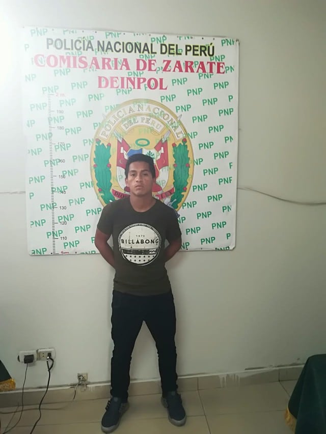 Miguel Aranda Palma (28) fue intervenido en inmediaciones de la avenida Gran Chimú. (Foto: Difusión PNP)&nbsp;
