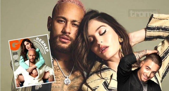 Neymar posa con exnovia de  Maluma en romántica sesión para revista GQ