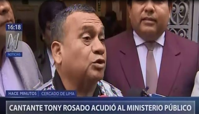Tony Rosado pidió disculpas a las mujeres a su salida de la Fiscalía. (Captura: Canal N)