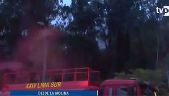 a emergencia se reportó a las 3:30 a.m. de este jueves. Foto: TV Perú Noticias