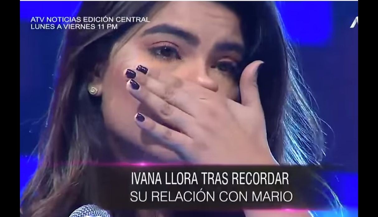 Ivana Yturbe llora por Mario Irivarren
