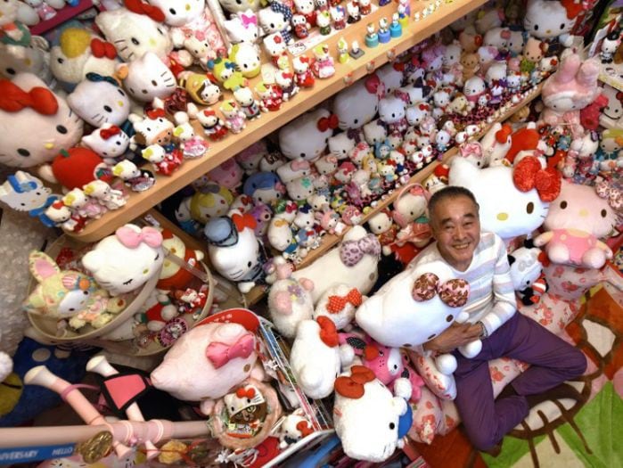 La colección más grande de Hello Kitty es la de un policía retirado.
