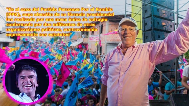 Julio Guzmán rechaza decisión del JNE y dice qué partidos sí han incurrido en faltas a estatutos (Composición: Trome)
