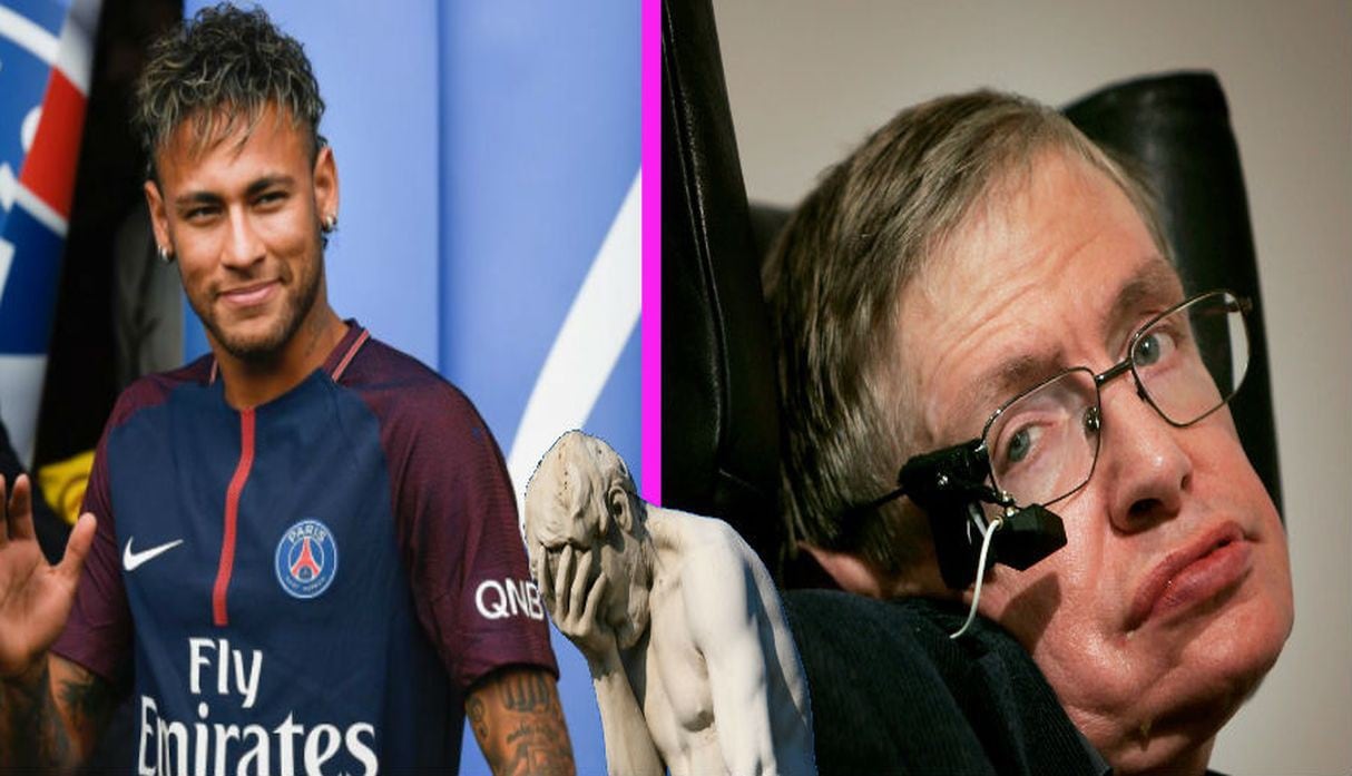 Stephen Hawking dejó esta mundo a los 76 años de edad. Neymar le rindió homenaje pero todo se salió de control en Instagram.