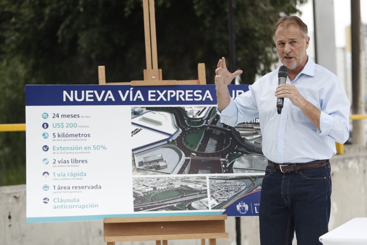 Alcalde Jorge Muñoz anunció el reinicio del proyecto para la ampliación de la vía expresa de Paseo de la República hasta la carretera Panamericana Sur. (Fotos: César Campos)