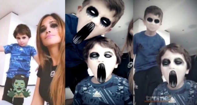 Hijos de Lionel Messi graban divertido video de Halloween.