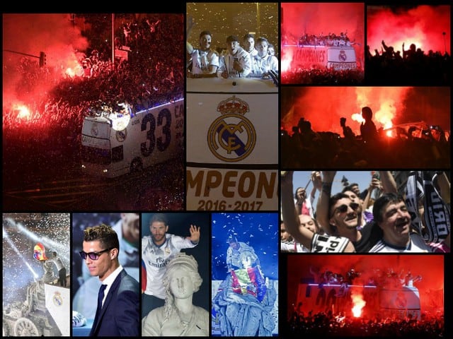 Real Madrid: El explosivo festejo del título de la Liga española que paralizó la capital [FOTOS y VIDEOS]
