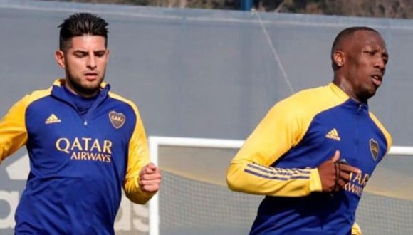 Luis Advíncula y Carlos Zambrano han sido considerados para el Boca vs. Estudiantes. Foto: @BocaJrsOficial.