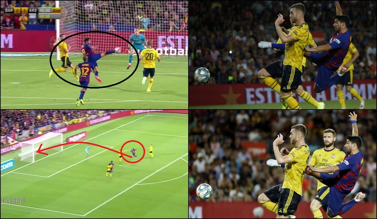 GOLAZO de Luis Suárez: Remate de tijera descomunal en el Barcelona vs Arsenal por el Trofeo Joan Gamper