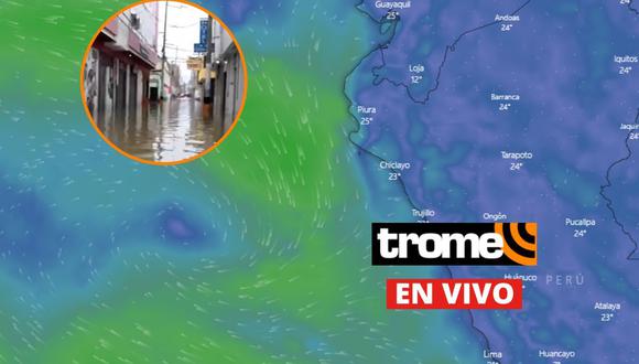 Ciclón Yaku influye en la intensificación de las lluvias en la costa norte del Perú. (Windy)