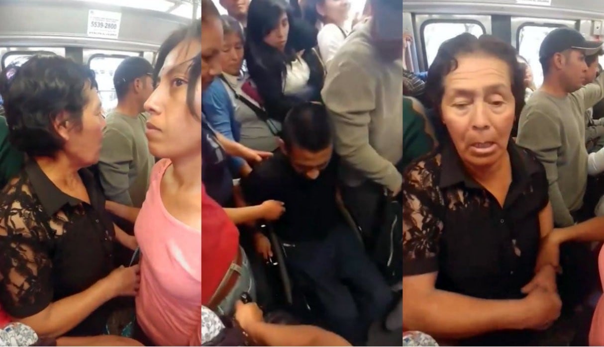 Mujeres agreden y humillan a joven con discapacidad en el tren de México