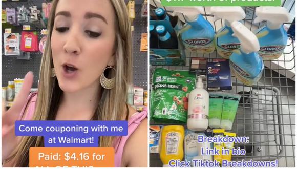 Video en TikTok muestra la mejor manera de ahorrar en compras de supermercado. (Foto: @breethecouponqueen / TikTok