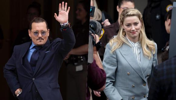 Johnny Depp y Amber Heard enfrentan un juicio por difamación desde el 11 de abril. (Foto: AFP)