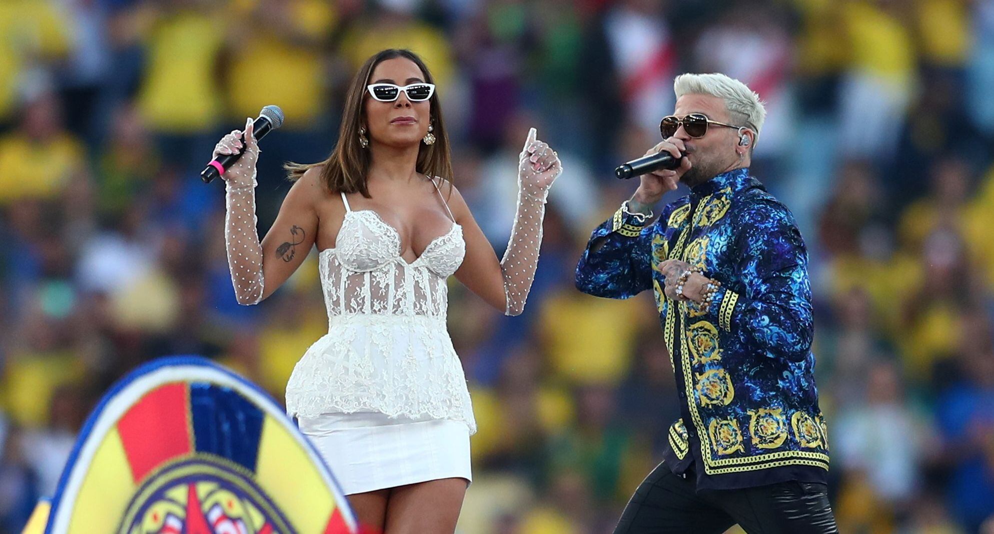 Anitta y Pedro Capó cautivaron con su presentación en la clausura de la Copa América 2019