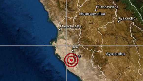 Ica: Temblor de magnitud 5.8 se registró esta noche en Chincha (FOTO)