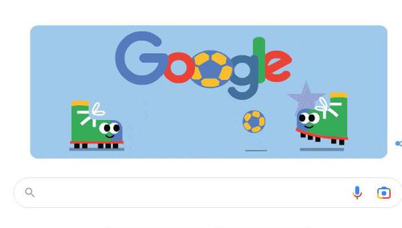 Google revela su Doodle con referencia al Mundial Qatar 2022 y un mini juego. (Foto: Captura Trome)