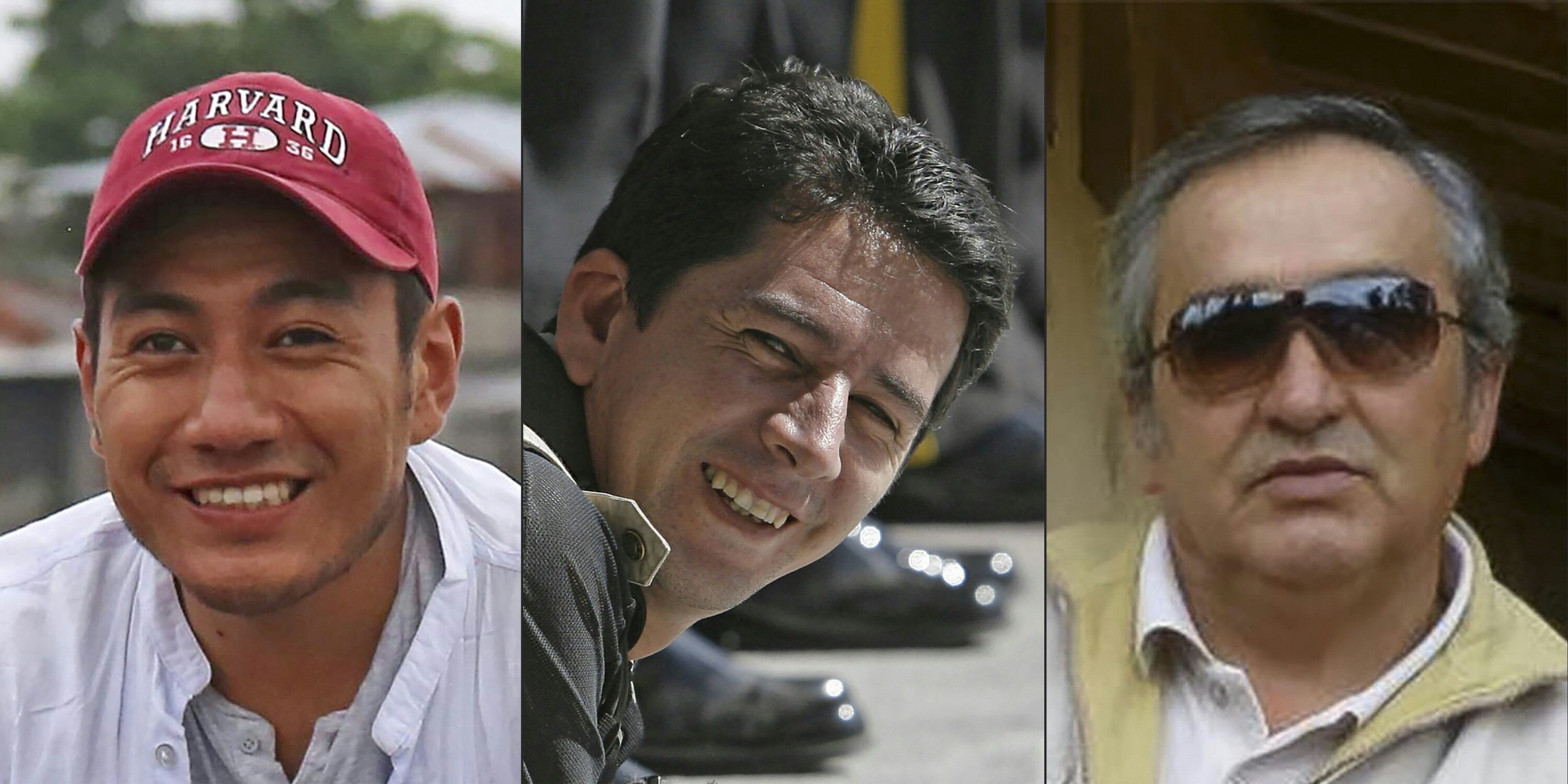 Ortega (32 años), Rivas (45) y Segarra (60) fueron secuestrados por disidentes de la exguerrilla de las FARC el 26 de marzo en la localidad costera de Mataje, limítrofe con Colombia.