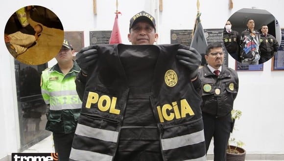 Además del arma de fuego, los detenidos también tenían un chaleco de la Policía adquirido en el mercado negro. | Fotos: Jessica Vicente / Diario Trome (Composición Trome)