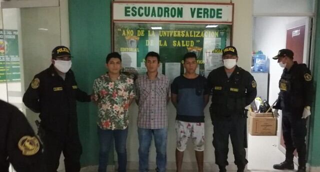 Chiclayo: Detienen a tres sujetos con cinco kilos de marihuana