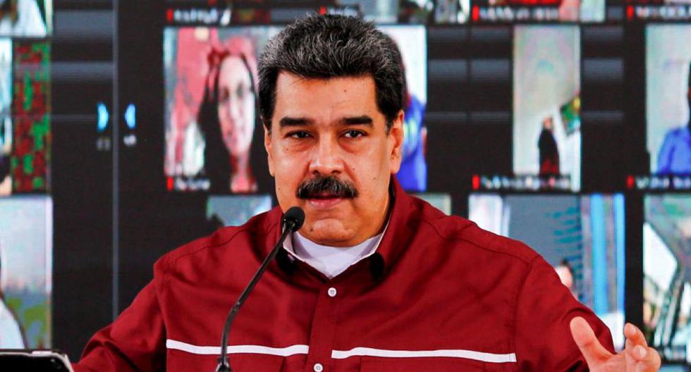 Nicolás Maduro se expresa durante una reunión con miembros del Partido Socialista Unido de Venezuela (PSUV) en Caracas, el 17 de septiembre de 2020. (AFP PHOTO / VENEZUELAN PRESIDENCY).