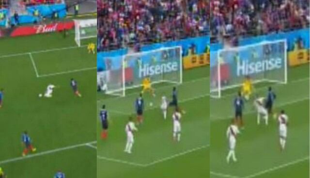 Perú vs Francia: Paolo Guerrero encaró a Samuel Umtiti, remató y casi marca el primer GOL de la bicolor | VIDEO