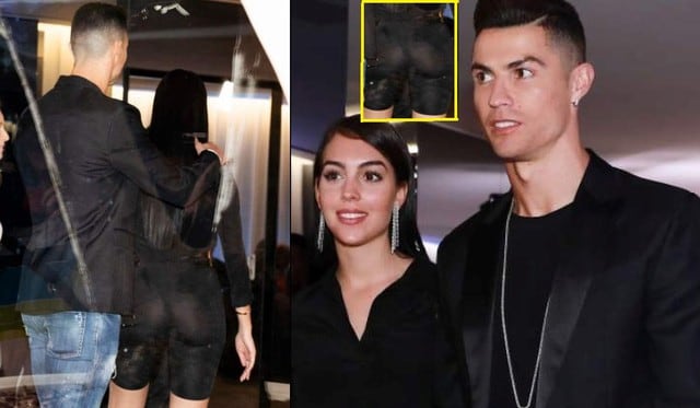 Georgina Rodríguez con la tanga y trasero al aire tras desliz con vestimenta en fiesta con Cristiano Ronaldo