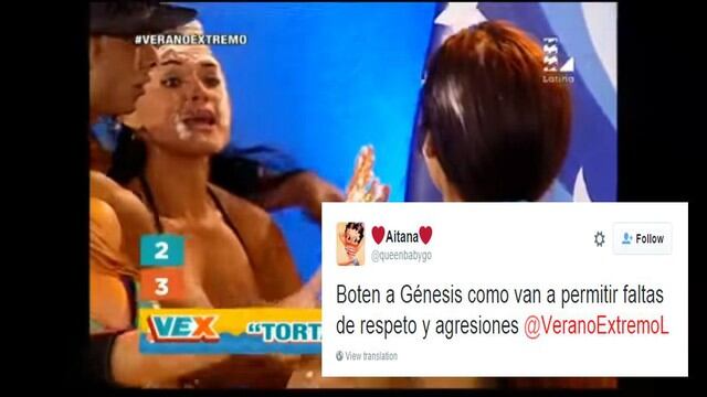 Piden que boten a Génesis Tapia de ‘Verano Extremo’ por pelea con Rosángela Espinoza (Foto: Latina/Twitter)