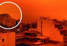 Grecia: Misteriosa tormenta de arena naranja asombra a personas de Atenas | VIDEO