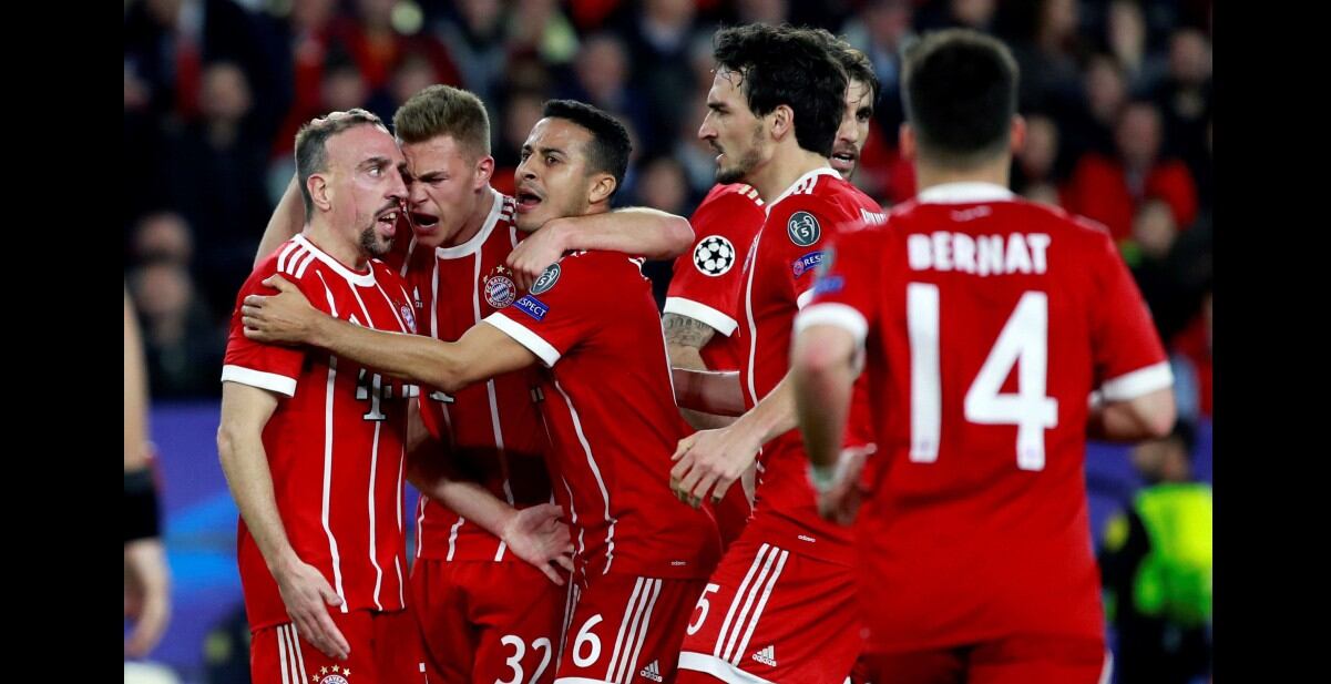 Sevilla vs Bayern Munich juegan el partido de ida de cuartos de final de la Champions League