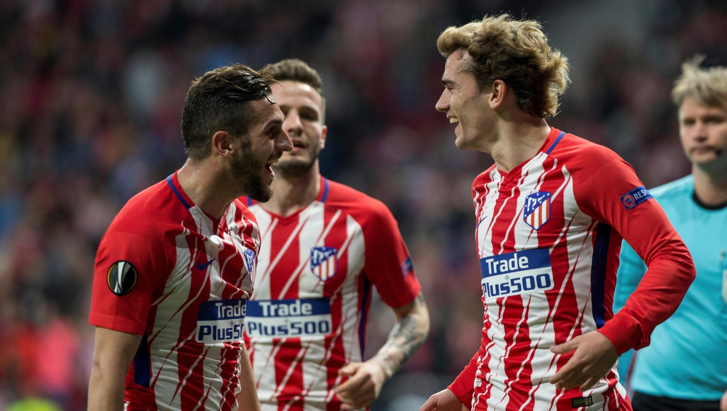 Atlético Madrid venció 2-0 al Sporting Lisboa en duelo de ida de cuartos de Europa League