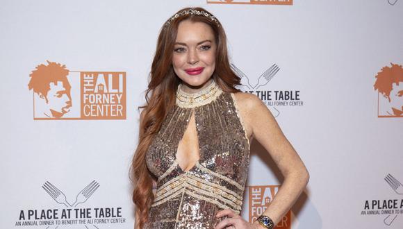 Lindsay Lohan estuvo celebrando su baby shower este fin de semana. (Foto de Santiago Felipe/ AFP)