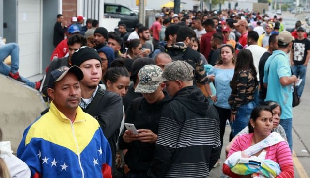 Los venezolanos han llegado al Perú por la dura situación que se vive en su país. (El Comercio)