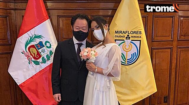 Kenji Fujimori se casó esta tarde en la Municipalidad de Miraflores