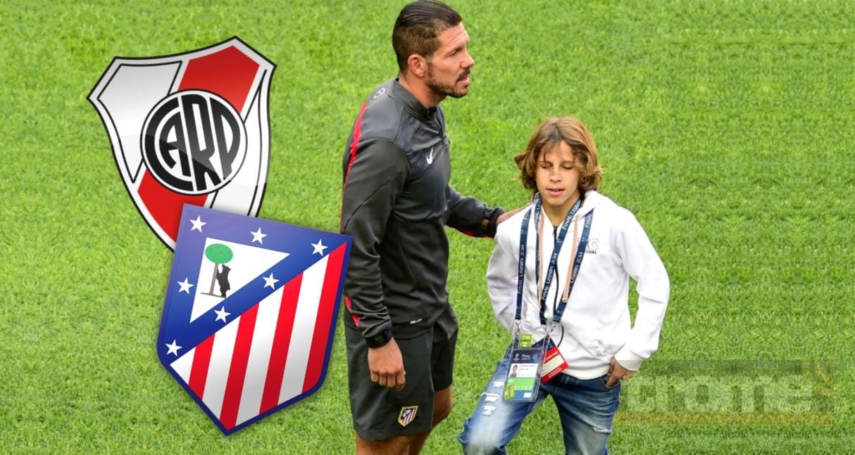 Cholo Simeone se llevó a su hijo de River Plate y lo lleva a Atlético Madrid