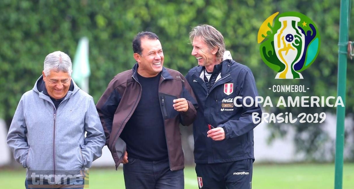 Ricardo Gareca recibió la visita de Juan Reynoso antes de viajar a la Copa América.