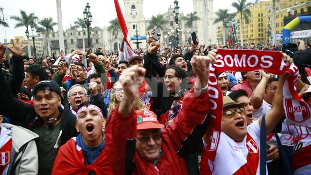 Perú festeja los ansiados goles de nuestra selección en el Mundial de Rusia 2018. (Foto: Andina)